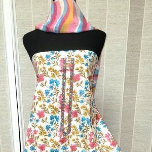 New 3 Piece Unstitched White Floral Shalwar Kameez w. Unstitched Pants & Dupatta